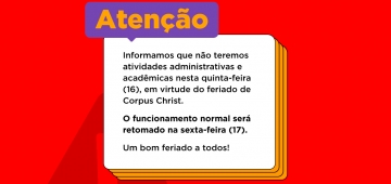 COMUNICADO: Feriado de Corpus Christi