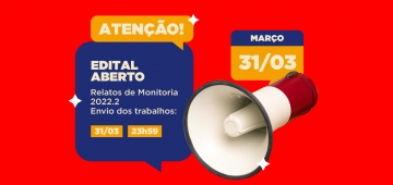 Coopere abre chamada para publicação dos Relatos de Monitoria 2022.2