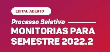 Divulgada chamada para monitorias 2022.2