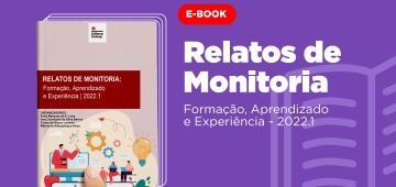 E-book Relatos de Monitoria 2022.2 é lançado