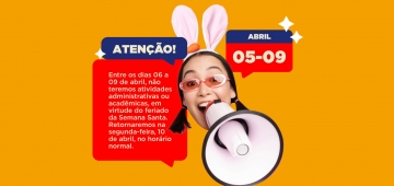 NOTA: Feriado de Semana Santa