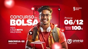 UNIESP abre inscrições para concurso de bolsas do semestre 2026.1