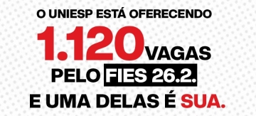 UNIESP oferece 1.120 vagas pelo FIES para mais de 30 opções de cursos